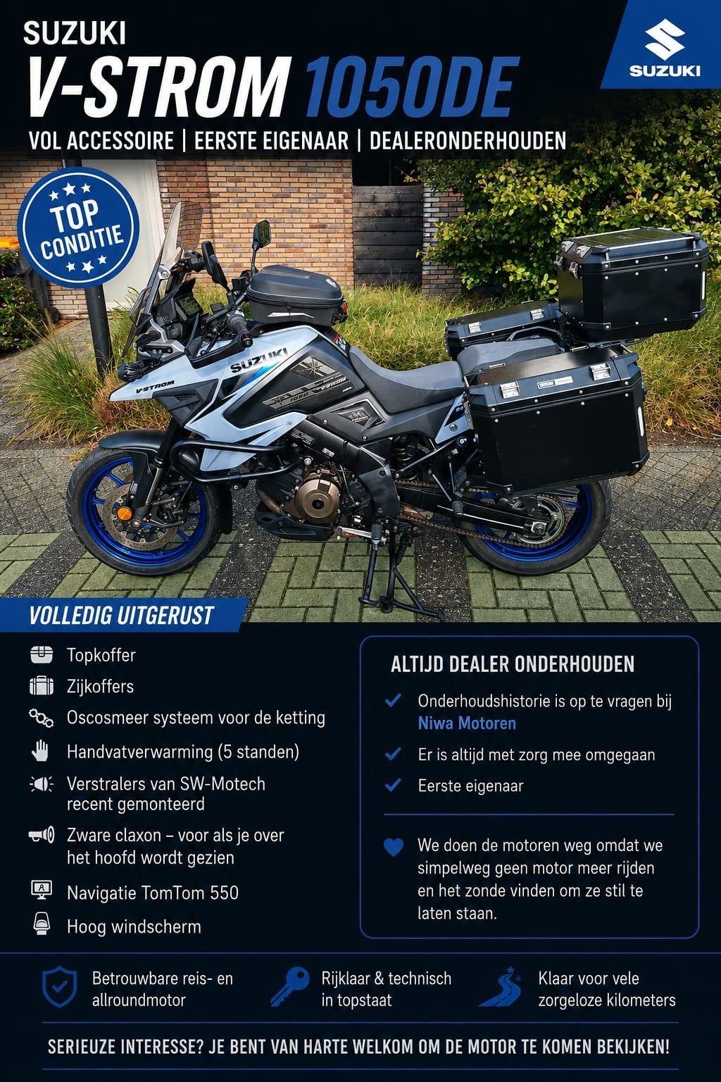 Suzuki V-Strom 1050 DE |  bwj 2024  , 55.000 km | 1e eigenaa, Particulier, Toermotor