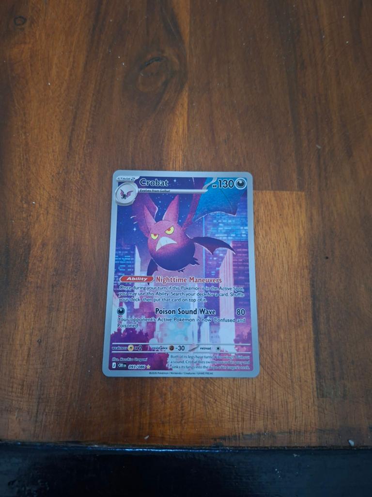 Crobat 093/086 - Chaos Rising Pokémon Kaart, Ophalen of Verzenden, Zo goed als nieuw, Losse kaart