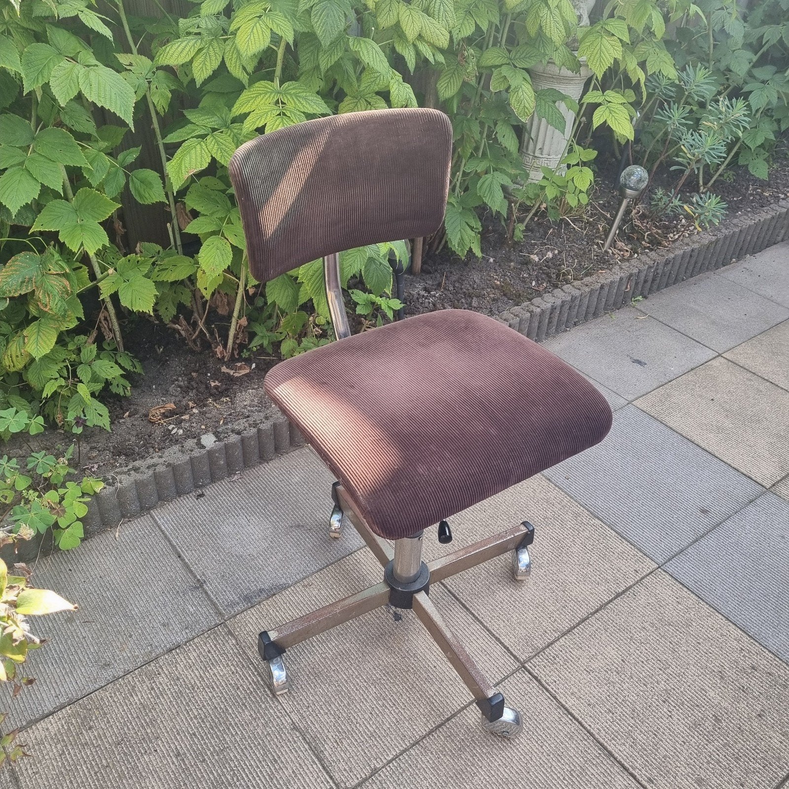 Comfortabele vintage burostoel bureaustoel verstelbaar, Ophalen, Gebruikt, Zwart