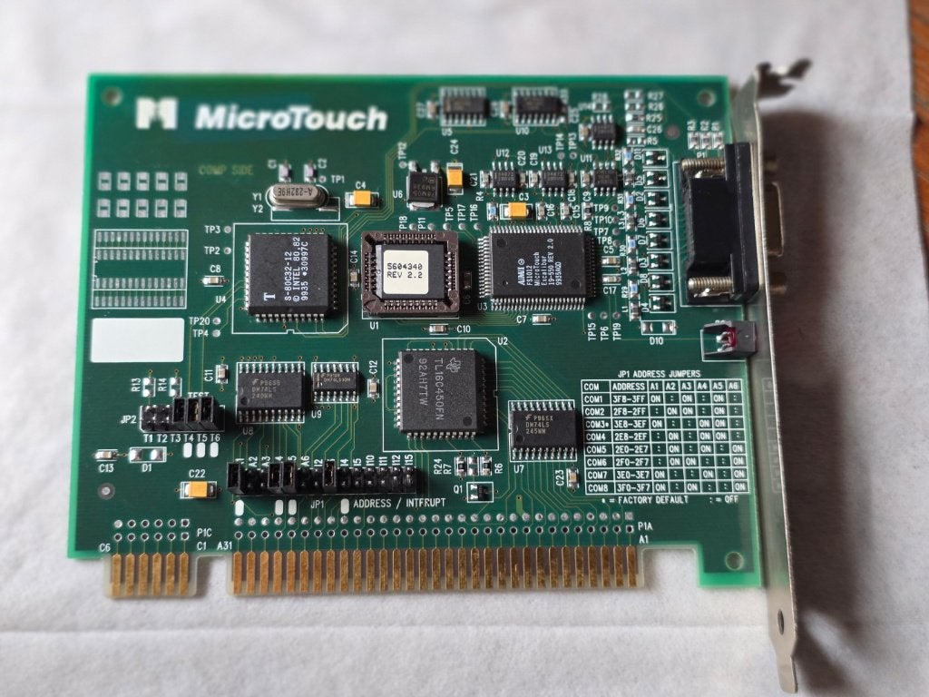 tk:MicroTouch ISA Touchscreen Controller kaart – Retro PC, Ophalen of Verzenden, Gebruikt, Overige typen