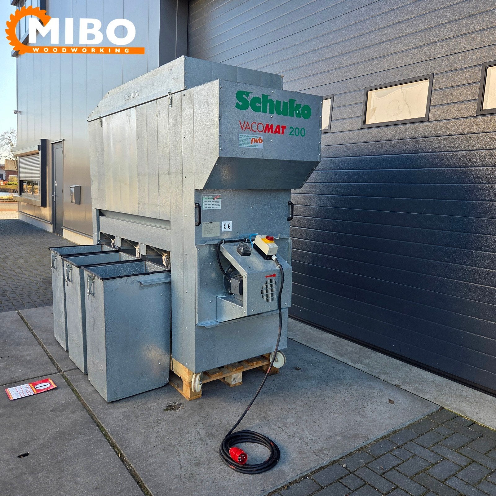 Schuko afzuiger model 200 ** 3 containers ** compact, Ophalen of Verzenden, Zo goed als nieuw, Ventilator en Afzuiger