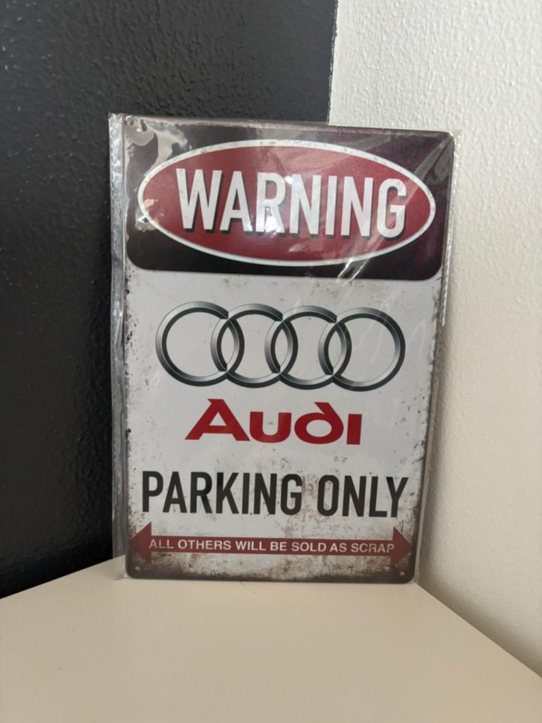 Audi bord metaal nieuw, Ophalen, Nieuw