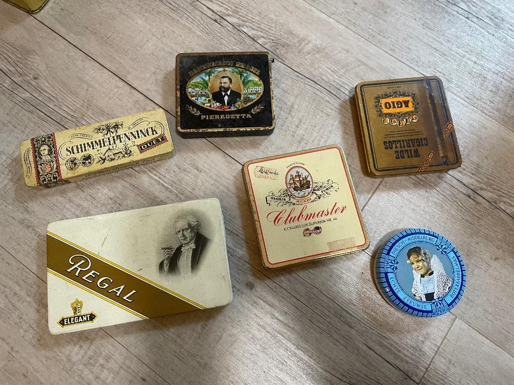 Vintage kleine blikken, Verzamelen, Ophalen of Verzenden, Gebruikt, Overige