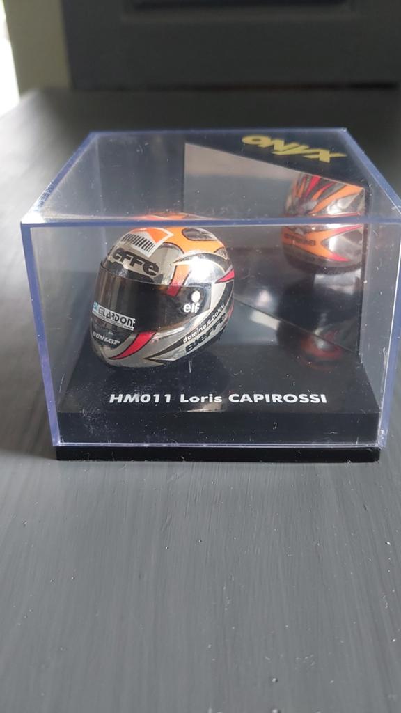 Onyx Loris Capirossi Miniatuur Helm, Ophalen of Verzenden, Zo goed als nieuw