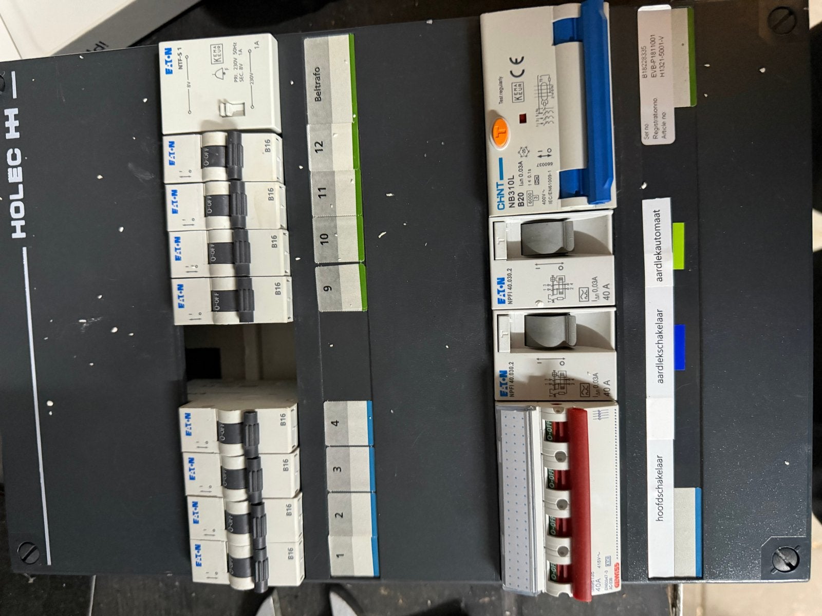 Eaton 3 fase groepenkast - Complete meterkast, Ophalen of Verzenden, Gebruikt, Overige typen