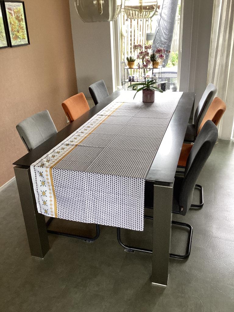 Moderne eettafel, Ophalen, Gebruikt, Overige houtsoorten, 100 tot 150 cm