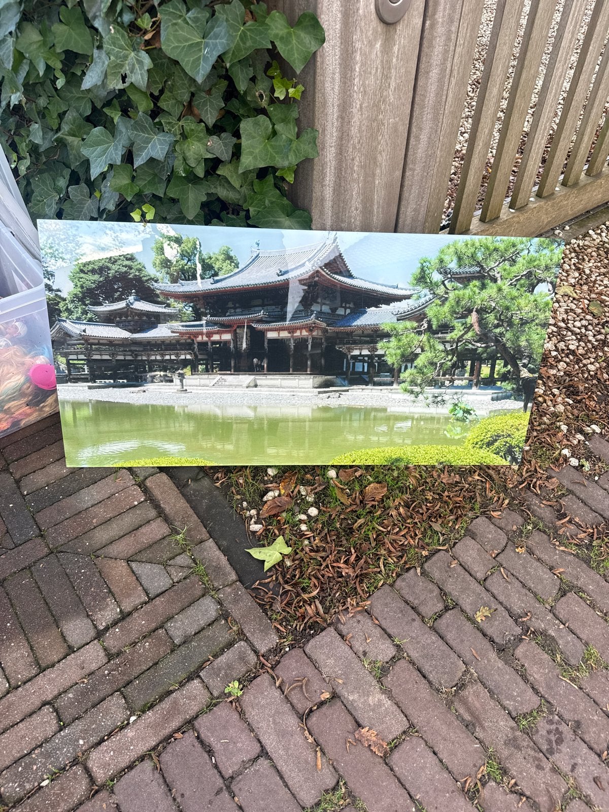 Prachtige Japanse tempel print op canvas, 50 – 75, Ophalen of Verzenden, 75 tot 100 cm, Print