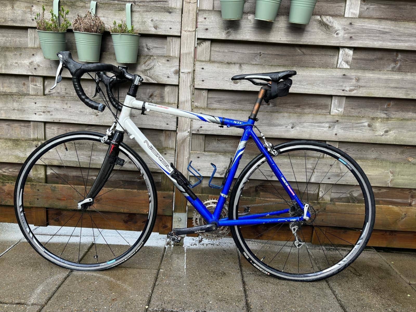 Nickel Race Squadra racefiets maat 52 – Shimano 105 – carbon, Fietsen en Brommers, 28 inch, Gebruikt, Velgrem, Aluminium