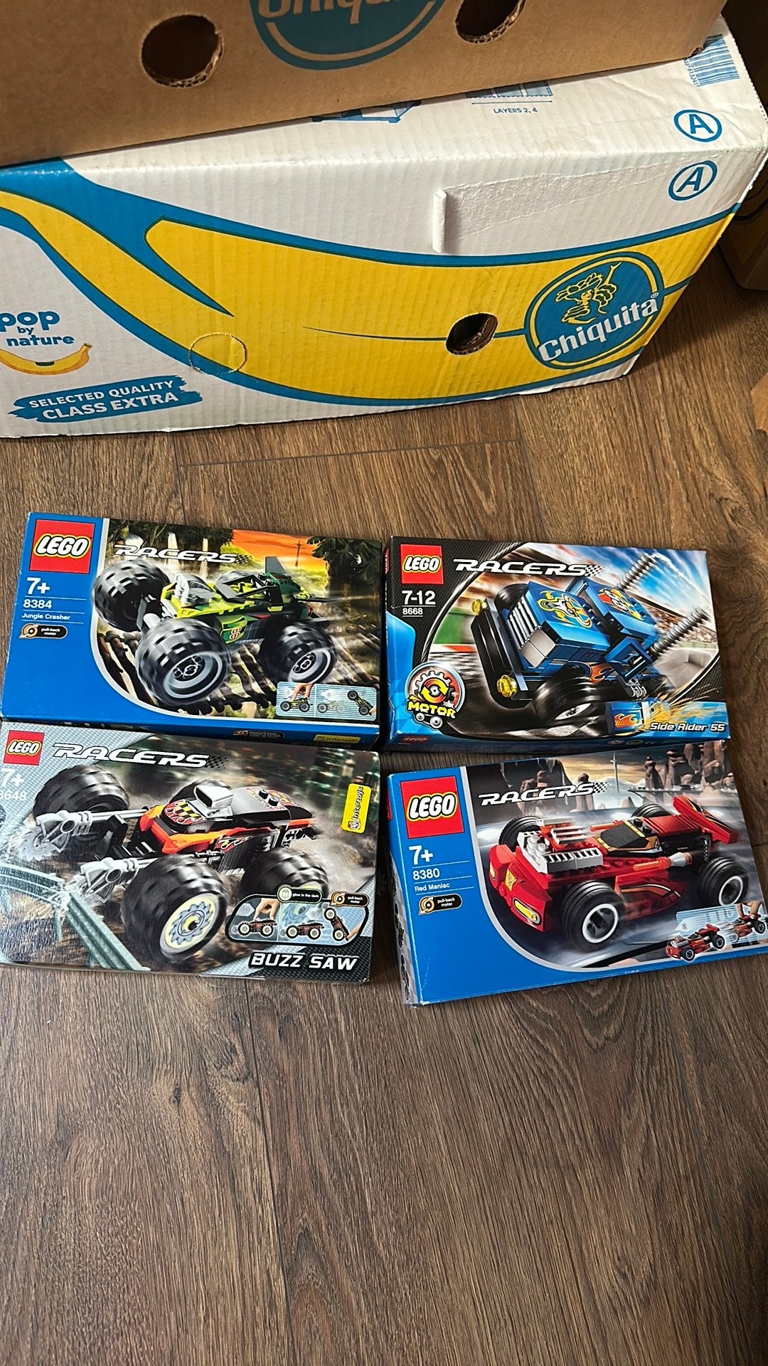 Lega racers set 4 stuks, Compleet, Gebruikt, Lego, Ophalen of Verzenden