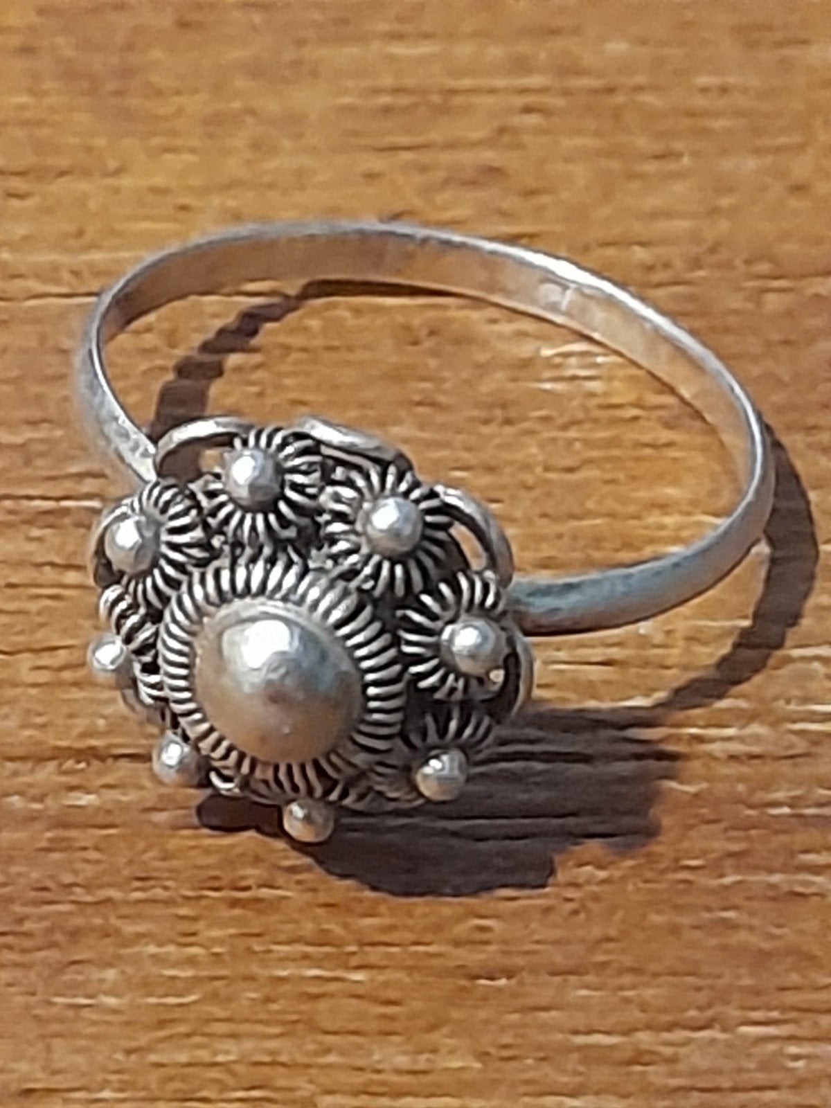 Oude Zilveren Ring met Zeeuwse Knop - Ringmaat 18 mm, Sieraden, Tassen en Uiterlijk, 18 tot 19, Gebruikt, Ophalen of Verzenden