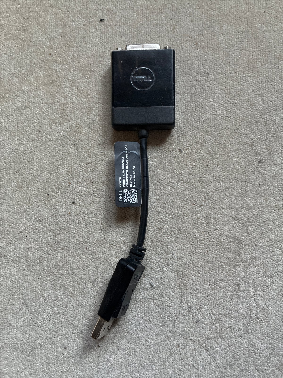 Dell DisplayPort naar DVI-adapter, Ophalen of Verzenden, Gebruikt