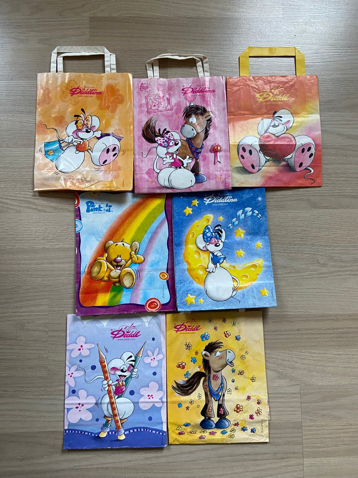 Lot Diddle tasjes, Ophalen of Verzenden, Gebruikt, Papier, Kaart of Schrift
