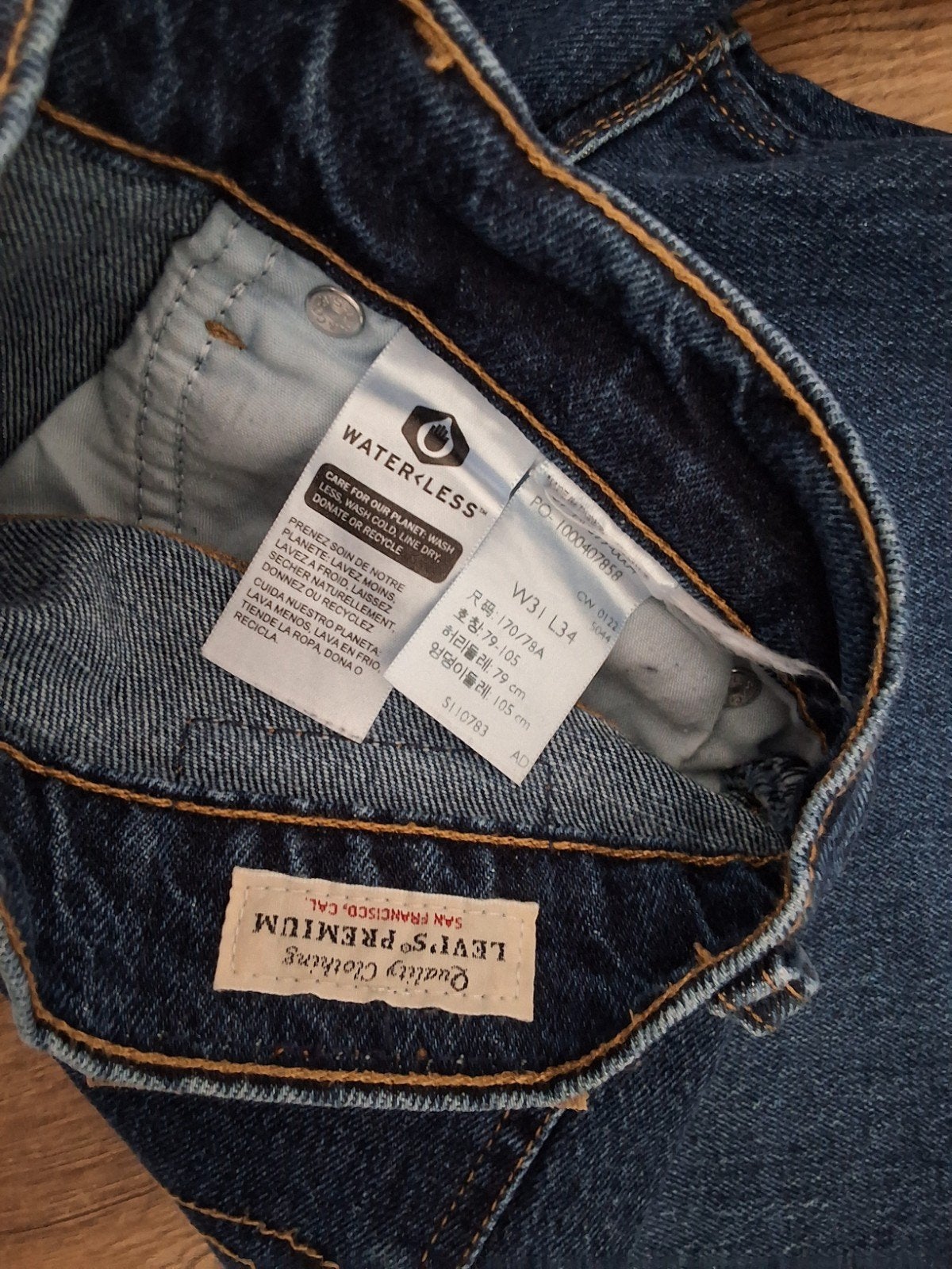 Levi's  70s high flare maat W31 L34, Blauw, Ophalen of Verzenden, Zo goed als nieuw, W30 - W32 (confectie 38/40)