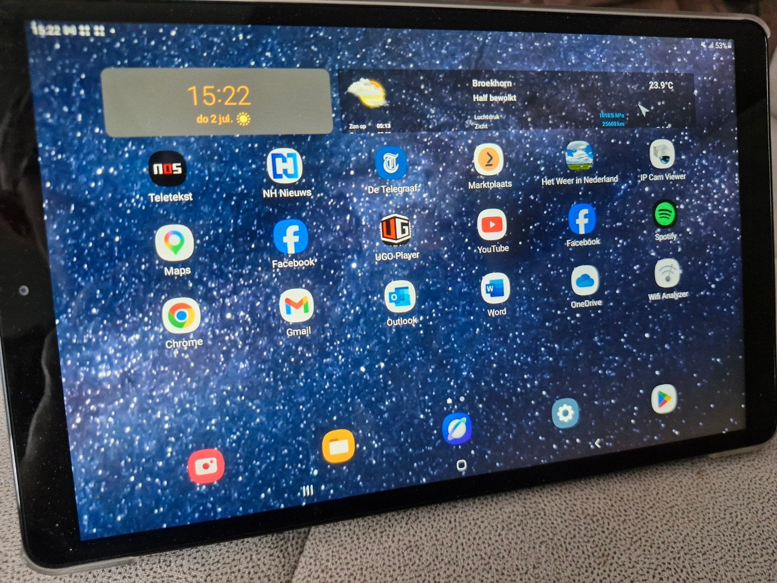 Samsung Tab A met hoes, Computers en Software, Android Tablets, 10 inch, 32 GB, Ophalen of Verzenden, Zo goed als nieuw