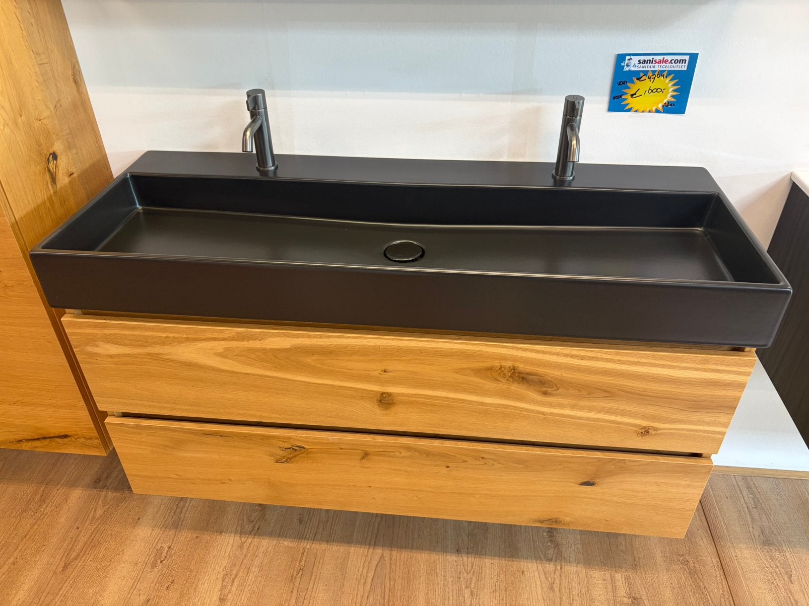 Complete meubelset fineer eiken 120 cm, Ophalen, 100 tot 150 cm, Zo goed als nieuw, Minder dan 100 cm