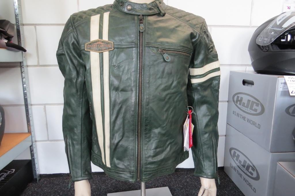 Nieuwe lederen retrolook motorjack maat 54 van 339 voor 250, Info@igmtrading.nl, Heren, Haaksbergen, Ophalen