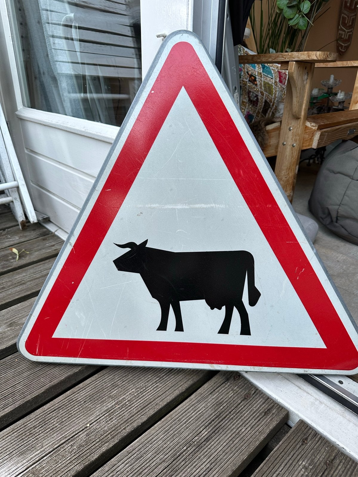 Verkeersbord KOE, Ophalen, Zo goed als nieuw, Gebruiksvoorwerp