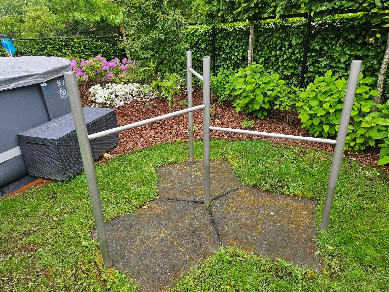 Duikelstok/rekstok voor buiten, Ophalen, Gebruikt
