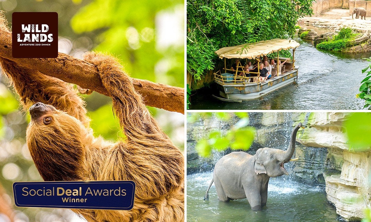 4 kaartjes voor Wildlands emmen dierentuin, Tickets en Kaartjes, Drie personen of meer, Ticket of Toegangskaart