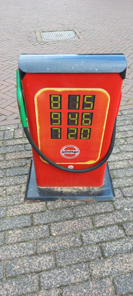 Winther Benzinepomp Deense Design, Verzamelen, Automaten | Overige, Ophalen of Verzenden, Gebruikt