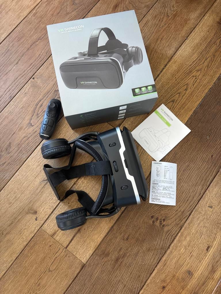 VR bril Shinecon met afstandsbediening en koptelefoon, Ophalen, Zo goed als nieuw, VR-bril, Telefoon