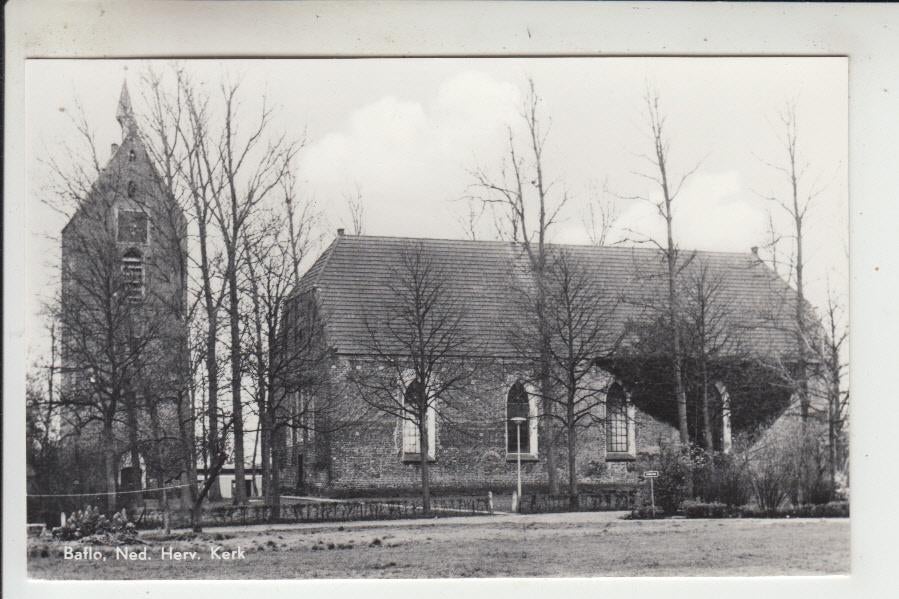 Baflo - Winsum, Ned. Herv. kerk, Verzamelen, Ophalen of Verzenden, 1960 tot 1980, Ongelopen, Groningen