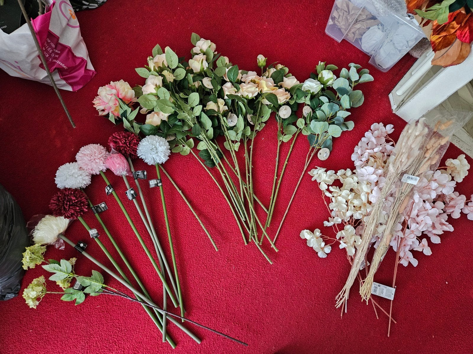 Grote partij  nieuwe kunstbloemen, Huis en Inrichting, Woonaccessoires | Kunstplanten en Kunstbloemen, Ophalen of Verzenden, Nieuw
