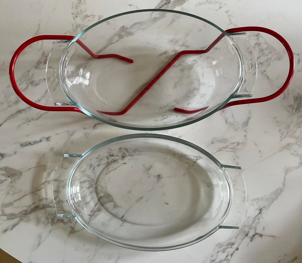 Ovenschaal Pyrex de Corning, ca 2 liter, Overige typen, Ophalen, Gebruikt, Glas