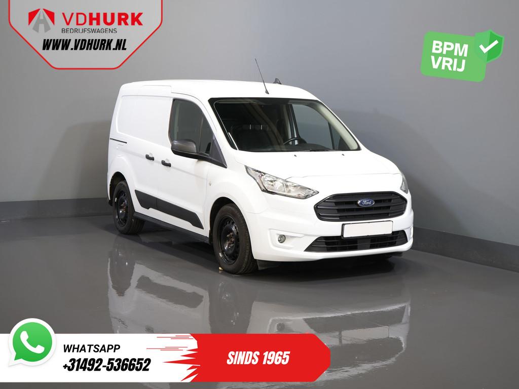 Ford Transit Connect 1.0 100 pk Trend BENZINE BPM VRIJ! Stan, Auto's, Bestelauto's, Voorwielaandrijving, Gebruikt, Wit, Bedrijf