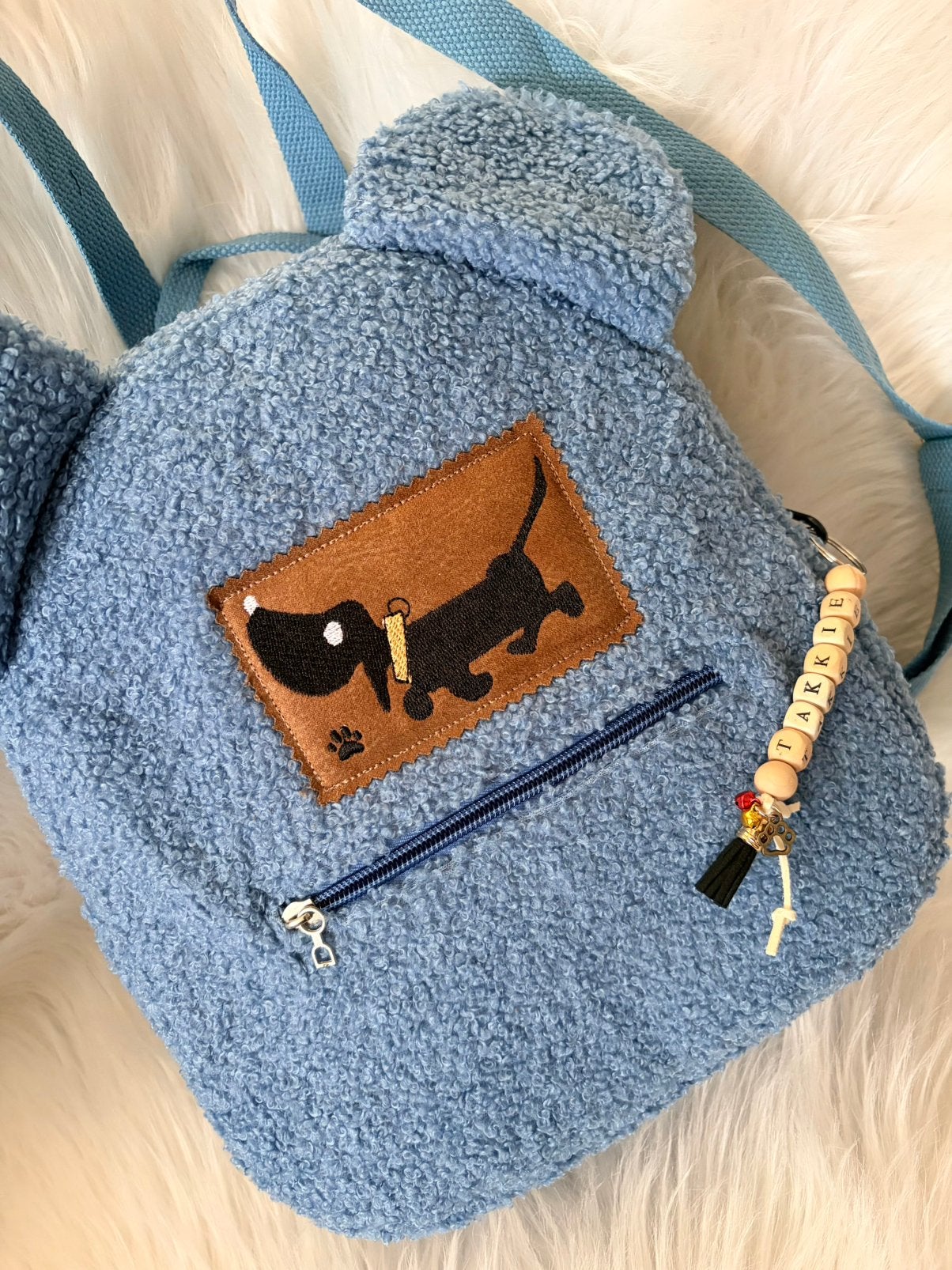 Rugzak met Takkie  geborduurd, Kinderen en Baby's, Kindermode-accessoires, Ophalen of Verzenden, Zo goed als nieuw