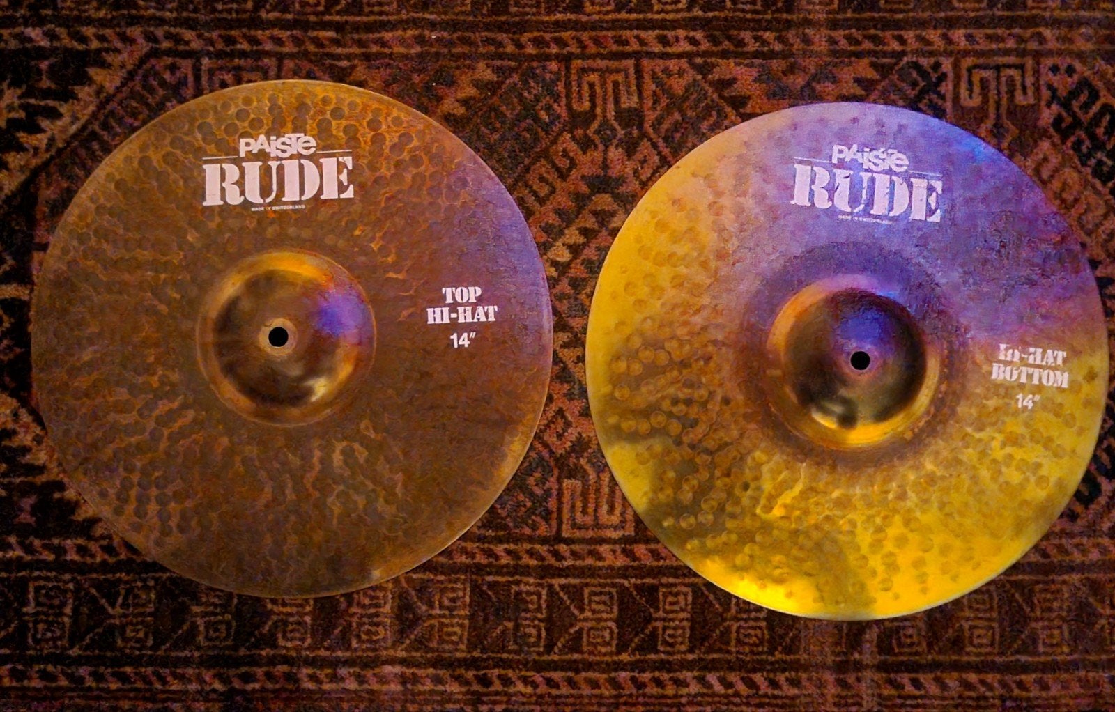 Paiste Rude 14" Hi-Hat bekkens, Muziek en Instrumenten, Ophalen of Verzenden, Gebruikt