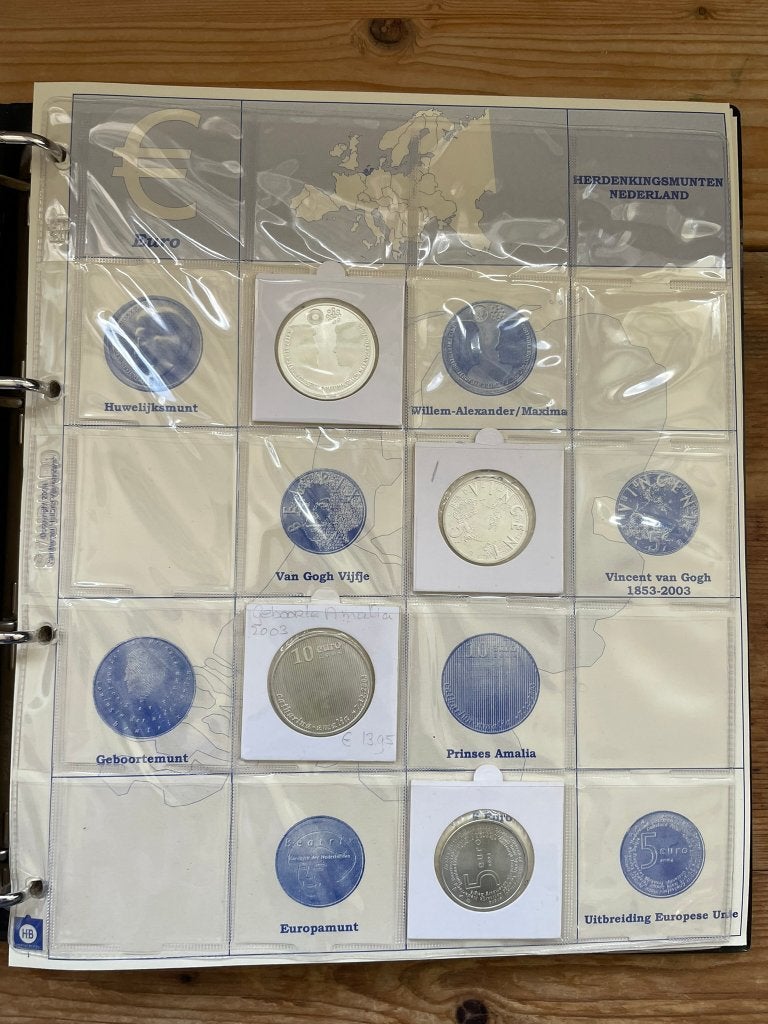 Verzameling Nederlandse Euromunten (met zilver), Postzegels en Munten, Setje, Koningin Beatrix, Zilver, Euro's