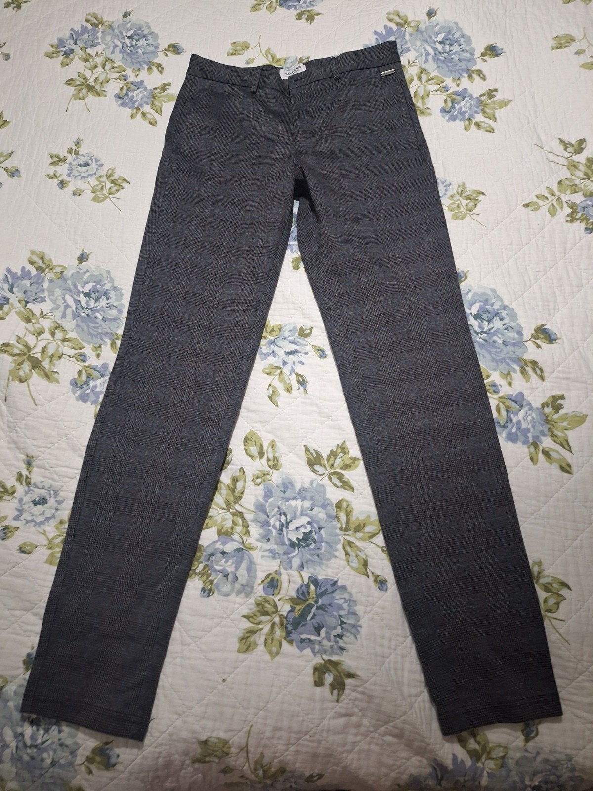 broek slim Jack&Jones W30L34, antraciet, Ophalen of Verzenden, Zo goed als nieuw, Grijs