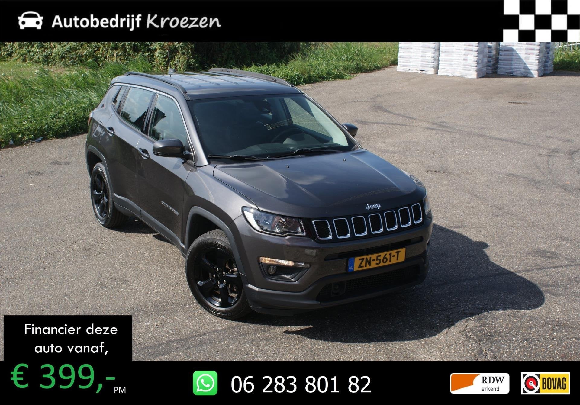 Jeep Compass 1.4 MultiAir Longitude | Org NL | Camera | Navi, Auto's, Jeep, Voorwielaandrijving, 450 kg, Gebruikt, 4 cilinders