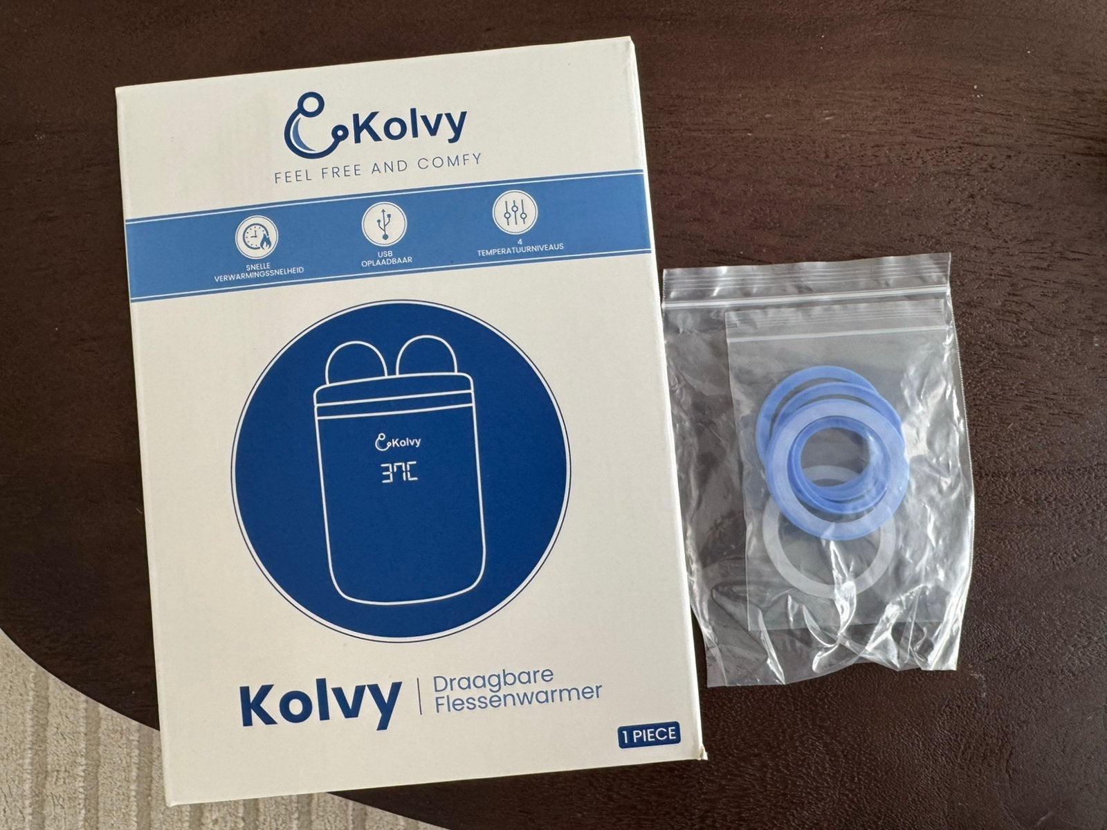 Kolvy Flessenwarmer incl. adapter voor Hegen fles, Ophalen, Zo goed als nieuw, Flessen- of potjesverwarmer