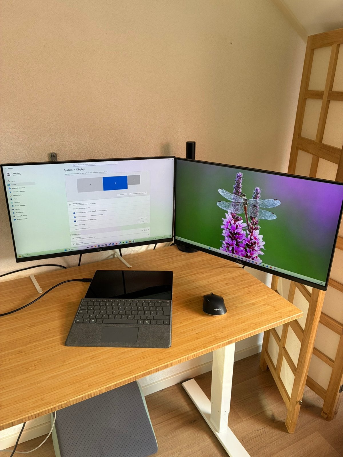 Dell Monitor 2419h (2 monitors + stand+dock station), Ophalen of Verzenden, Zo goed als nieuw