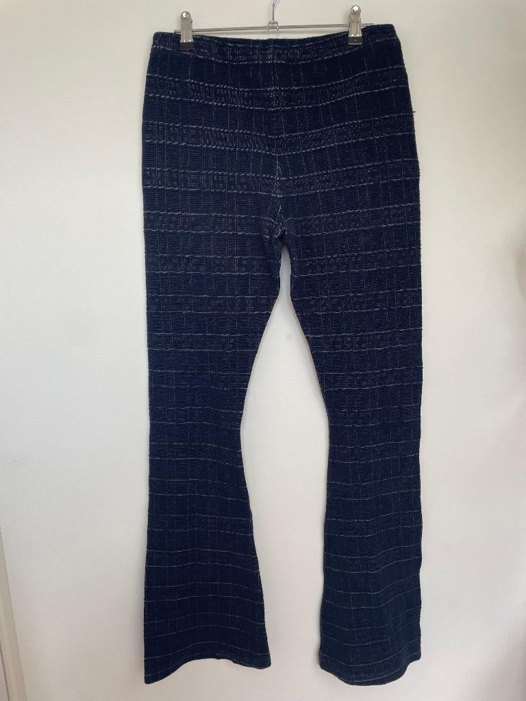 Monique van Heist broek S boucle blauw geruit high waist, Kleding | Dames, Webshop@moniquevanheist.com, Moniquevanheist, Blauw