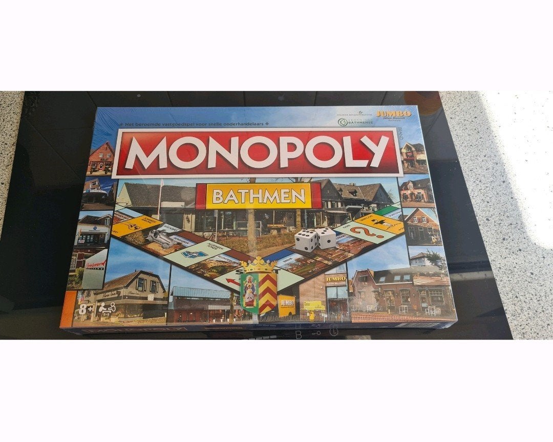 Nieuw monopoly bathmen editie hasbro bordspel spel, Hobby en Vrije tijd, Gezelschapsspellen | Bordspellen, Vijf spelers of meer