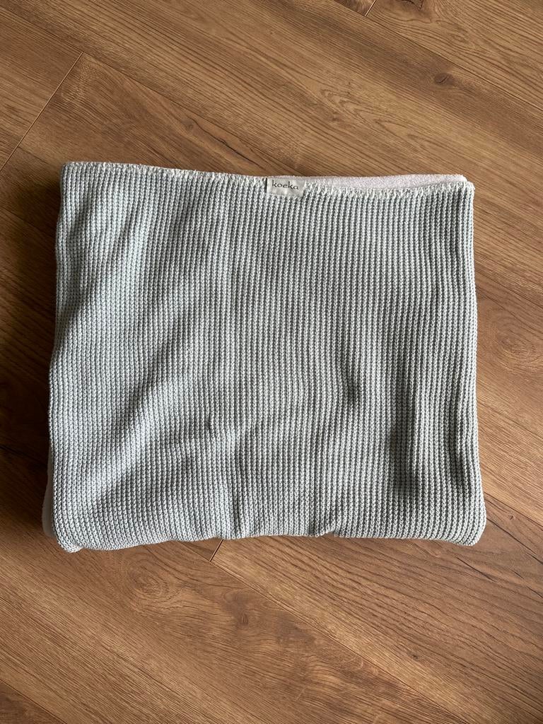 Koeka Deken - Grijs/Groen Wafelstof, Kinderen en Baby's, Dekens, Slaapzakjes en Inbakerproducten, Ophalen of Verzenden, Zo goed als nieuw