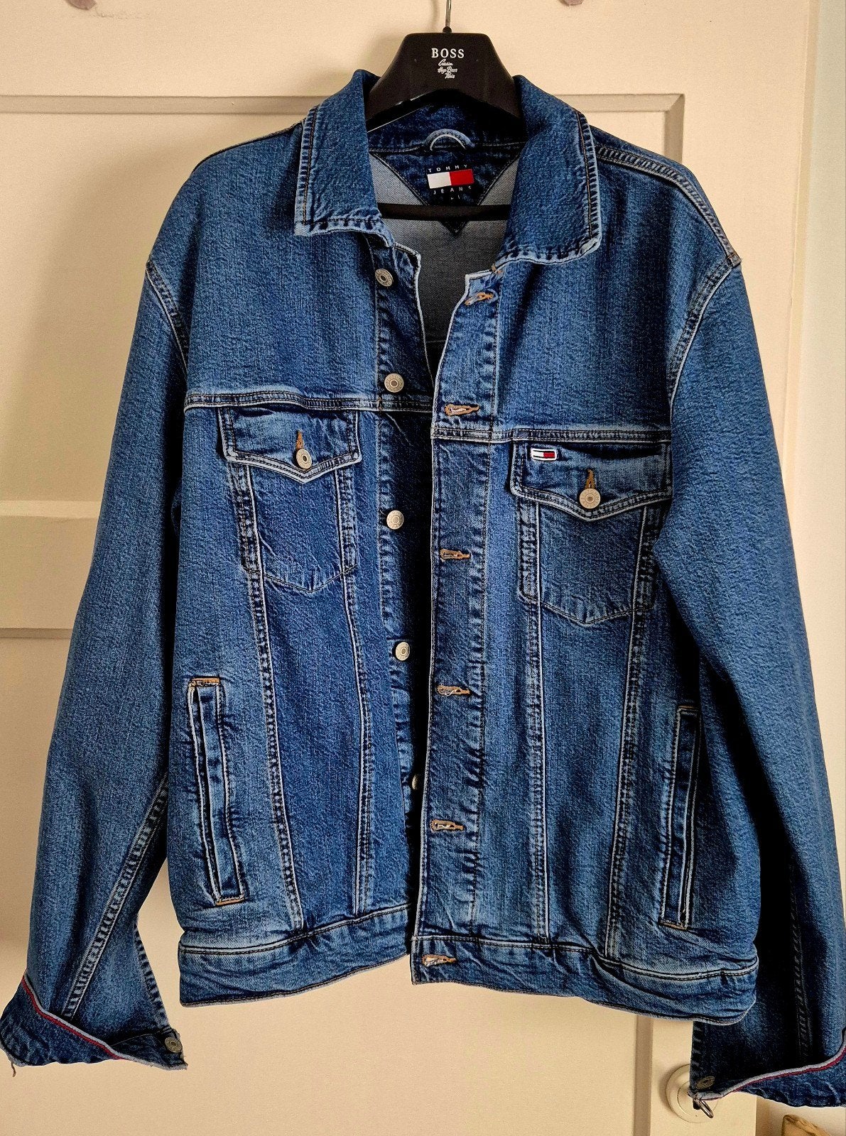 Tommy Jeans Spijkerjas, L, Maat 52/54 (L), Blauw, Nieuw, Ophalen of Verzenden