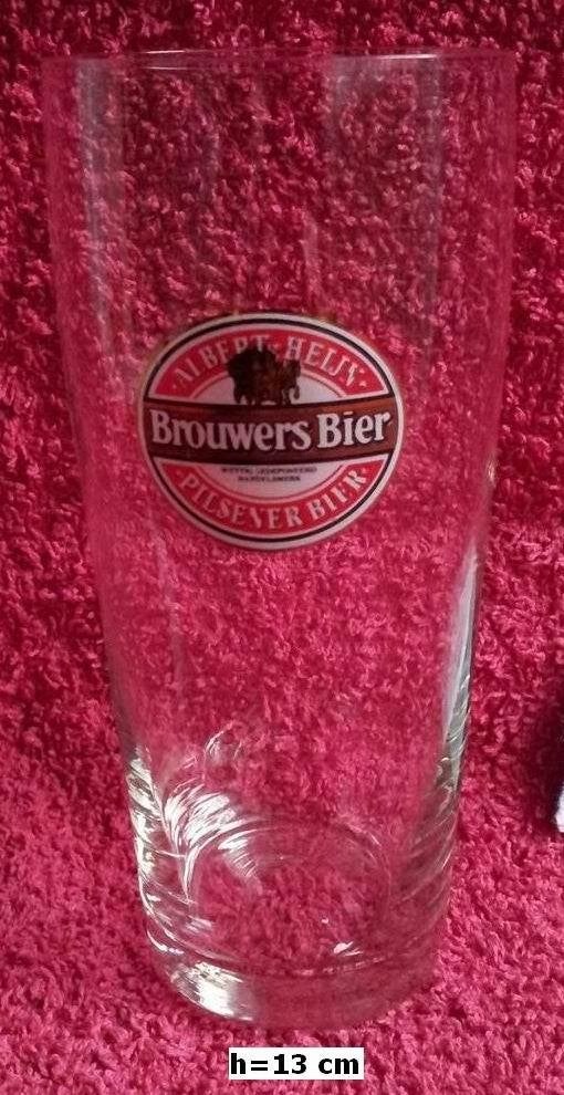 Albert Heijn - Brouwers Bier (bierglas), Ophalen of Verzenden, Gebruikt, Glas of Glazen, Overige merken