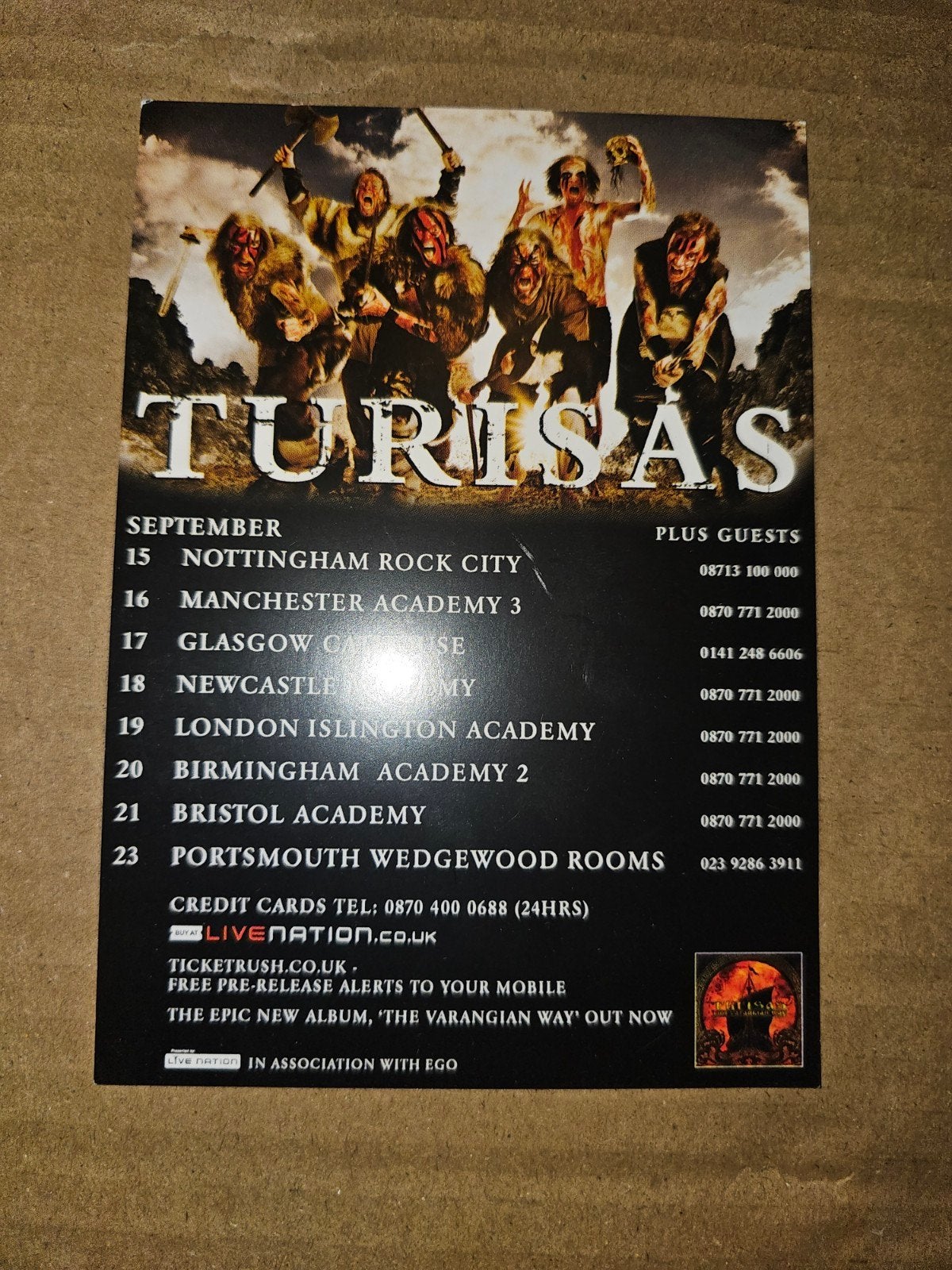 turisas promo, Tickets en Kaartjes