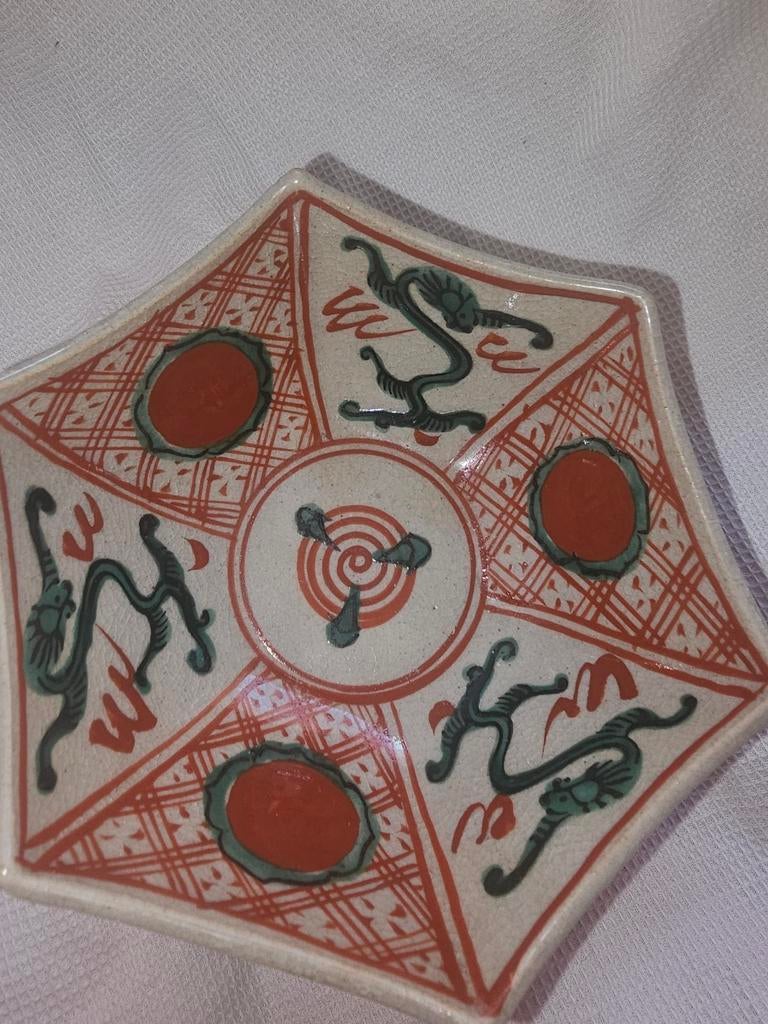 Antiek Japans Imari Arita Porseleinen kometje Draak, Antiek en Kunst, Ophalen of Verzenden