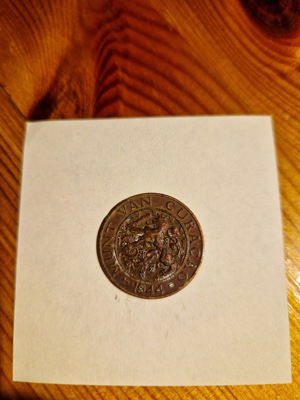 2 1/2 Cent Munt Curaçao 1944 Koningin Wilhelmina, Ophalen of Verzenden, Koningin Wilhelmina, 2½ gulden, Losse munt
