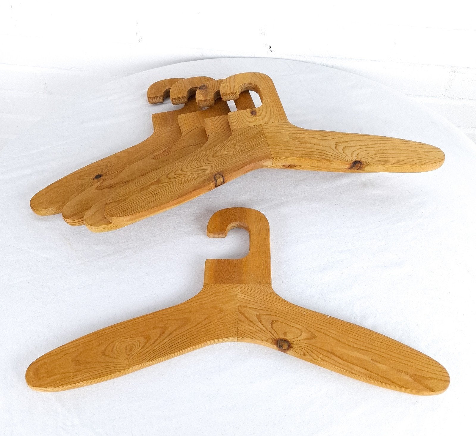 5 vintage kledinghangers hout Sven Larsson jaren 70, Ophalen of Verzenden, X, X, X