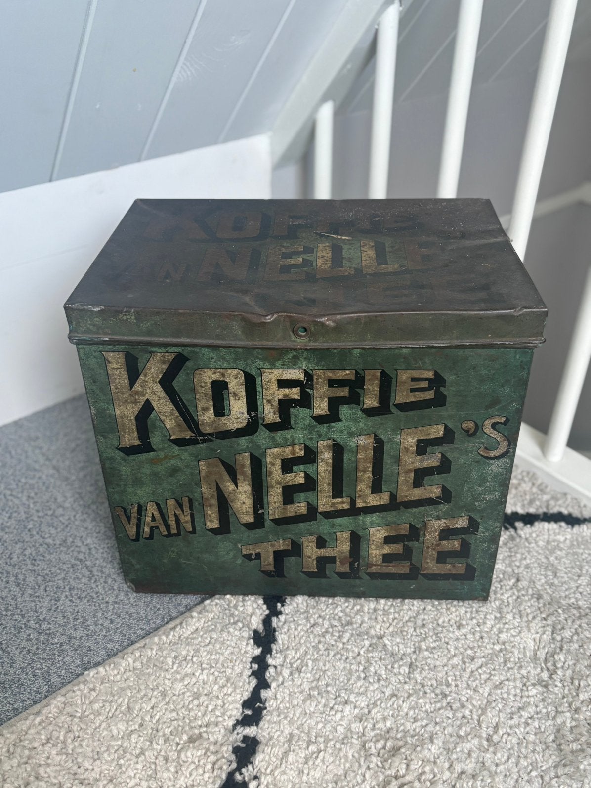 Oud blik koffie/thee, Ophalen, Zo goed als nieuw, Minder dan 50 cm
