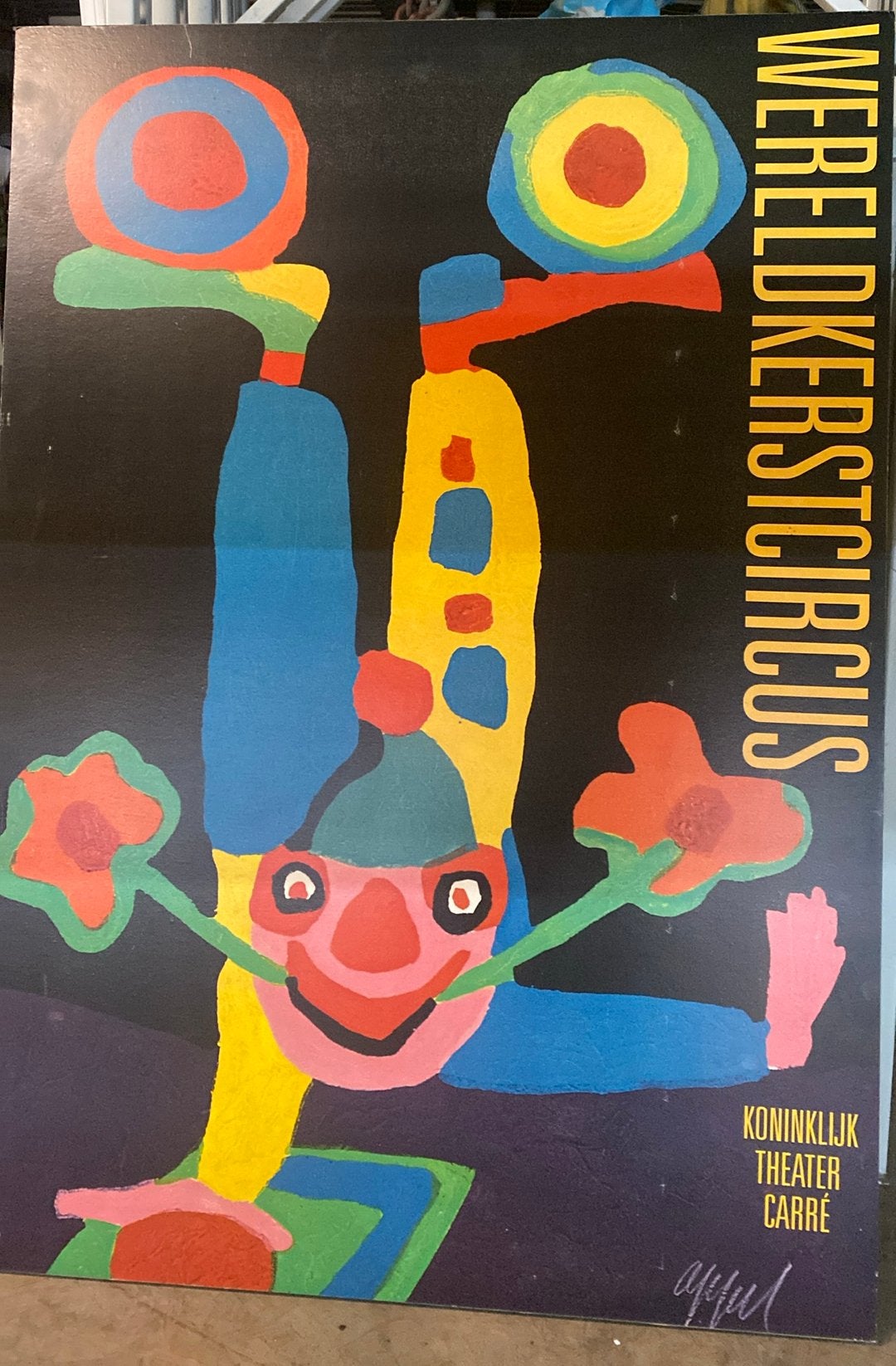 Karel Appel Wereldkerstcircus Poster, Ophalen, Gebruikt, Rechthoekig Staand, Reclame