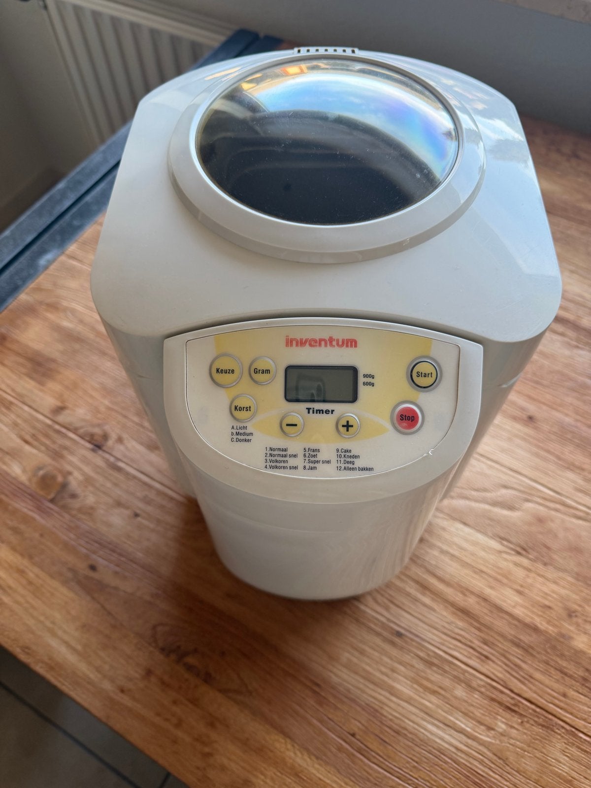 Inventum Broodbakmachine BM30, Met timer, 800 tot 1200 gram deeg, Ophalen of Verzenden, Zo goed als nieuw