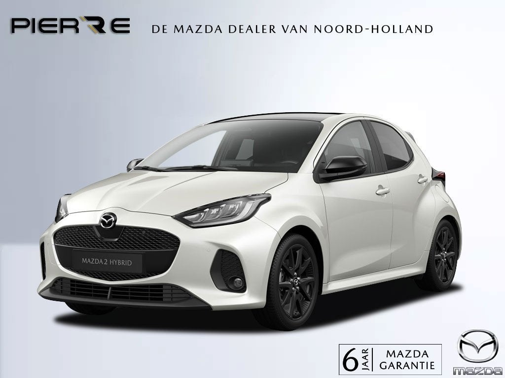 Mazda 2 Hybrid 1.5 Homura Plus AUTOMAAT NAVI | ACHTERUITRIJC, Auto's, Dealer onderhouden, Zwart, 1490 cc, Bedrijf