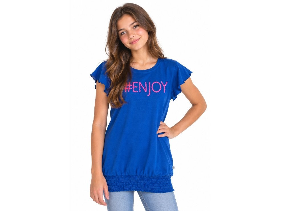 NIEUW Kiddo Girls Jurk Jurkje Runiek Blauw, Mt. 158, 164, Meisje, Kiddo Girls, Nieuw, Ophalen of Verzenden